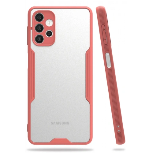 Durukar®  Samsung Galaxy A72 Kılıf Platin Silikon - Pembe