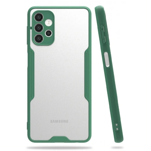 Durukar®  Samsung Galaxy A72 Kılıf Platin Silikon - Yeşil