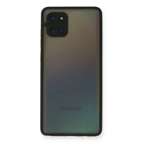 Durukar®  Samsung Galaxy A81 / Note 10 Lite Kılıf Montreal Silikon Kapak - Siyah