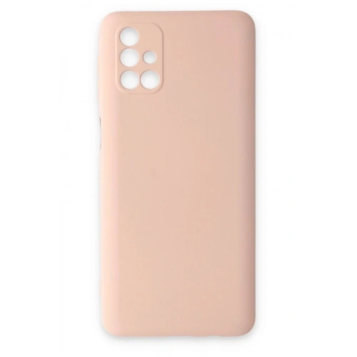 Durukar®  Samsung Galaxy M31S Kılıf Nano içi Kadife Silikon - Pudra