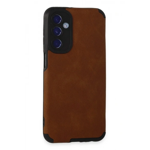 Durukar®  Samsung Galaxy M34 5G Kılıf Loop Deri Silikon - Kahverengi
