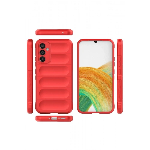 Durukar®  Samsung Galaxy M34 5G Kılıf Optimum Silikon - Kırmızı