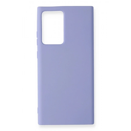 Durukar®  Samsung Galaxy Note 20 Ultra Kılıf Nano içi Kadife Silikon - Lila