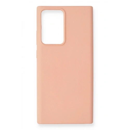 Durukar®  Samsung Galaxy Note 20 Ultra Kılıf Nano içi Kadife Silikon - Pudra