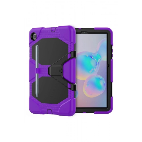 Durukar®  Samsung Galaxy P610 Tab S6 Lite 10.4 Kılıf Griffin Tablet Kapak - Mor