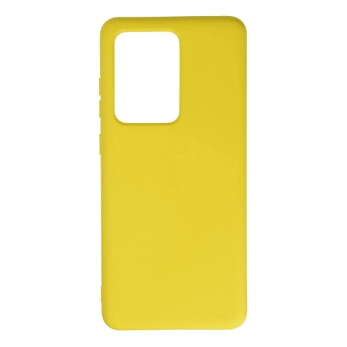 Durukar®  Samsung Galaxy S20 Ultra Kılıf Nano içi Kadife Silikon - Sarı