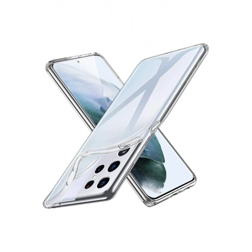 Durukar®  Samsung Galaxy S21 Ultra Kılıf Lüx Şeffaf Silikon