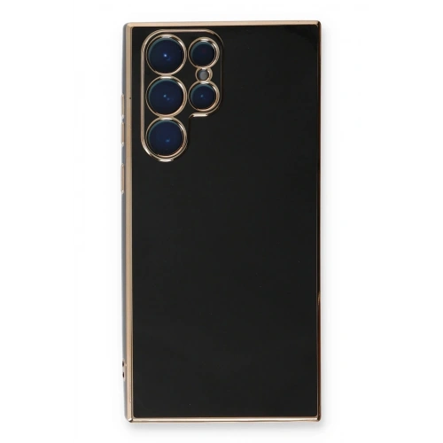 Durukar®  Samsung Galaxy S22 Ultra Kılıf Volet Silikon - Siyah