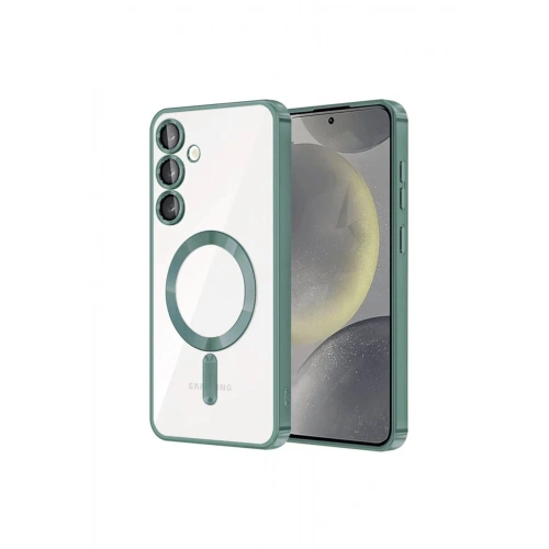 Durukar®  Samsung Galaxy S23 Kılıf Kross Magneticsafe Kapak - Koyu Yeşil