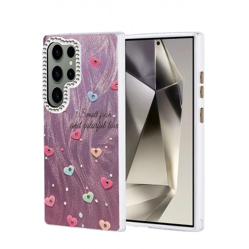 Durukar®  Samsung Galaxy S23 Ultra Kılıf Blade Aynalı Desenli Kapak - Desen 8