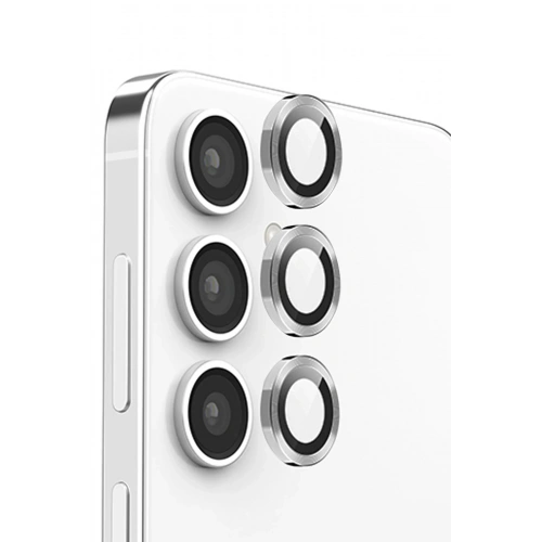Mey İthalat®  Samsung Galaxy S24 FE Raze Metal Kamera Lens - Gri