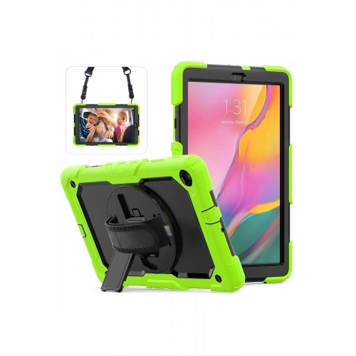 Mey İthalat®  Samsung Galaxy T510 Tab A 10.1 Kılıf Pars Tablet Kapak - Yeşil