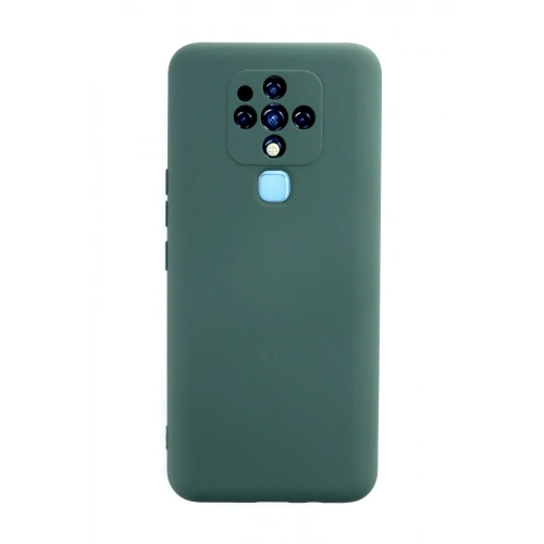 Durukar®  Tecno Camon 16 Kılıf Nano içi Kadife Silikon - Koyu Yeşil