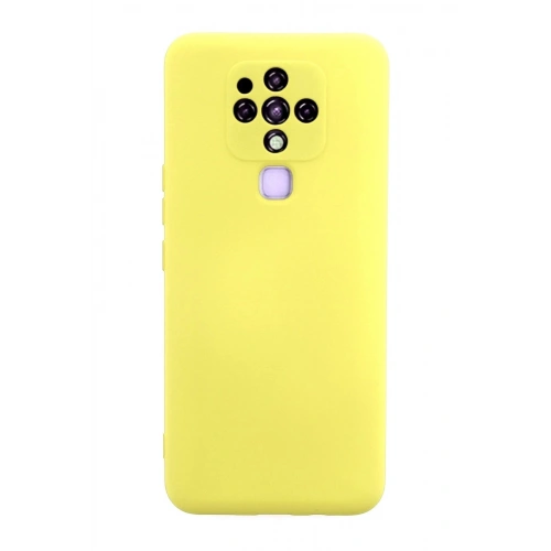 Durukar®  Tecno Camon 16 Kılıf Nano içi Kadife Silikon - Sarı