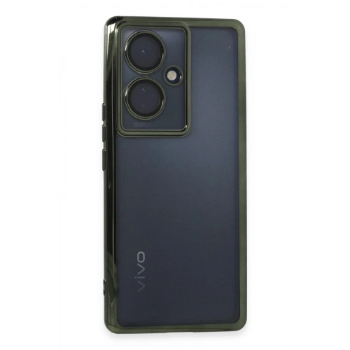 Durukar®  Vivo V29 Lite Kılıf  Lensli Silikon - Yeşil