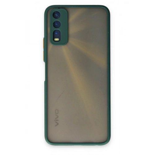 Durukar®  Vivo Y11S Kılıf Montreal Silikon Kapak - Yeşil