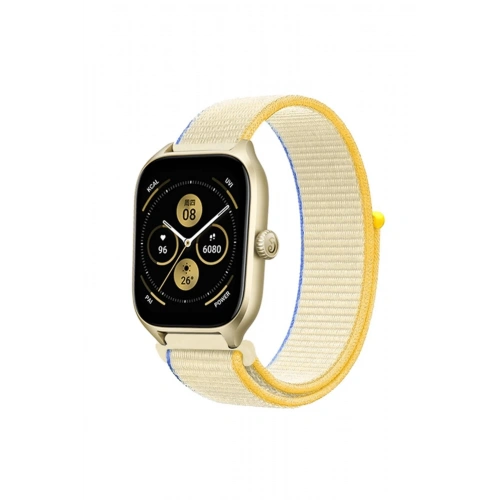 Durukar®  Watch 22mm Hasırlı Cırtcırtlı Kordon - Beyaz