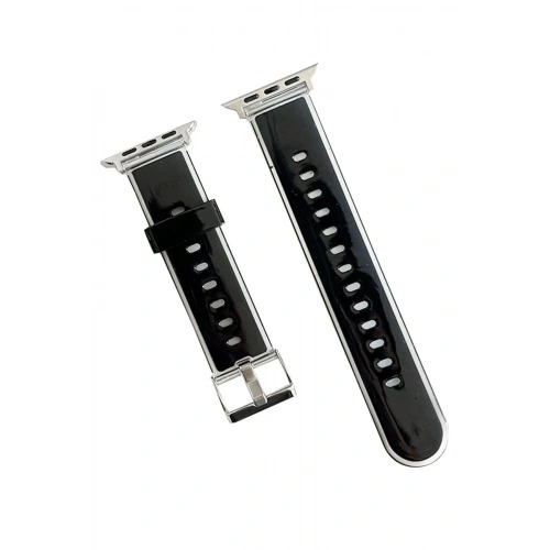Durukar®  Watch 38mm Jelly Silikon Kordon - Siyah