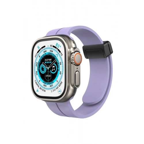 Durukar®   Watch 42mm KR412 Elegance Stylısh Kordon - Lila