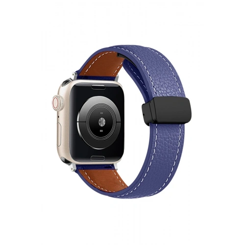 Durukar®   Watch 42mm KR414 Daks Deri Kordon - Lacivert