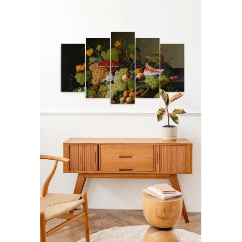 Meyveler 5 Parçalı Mdf Tablo 60 x 100