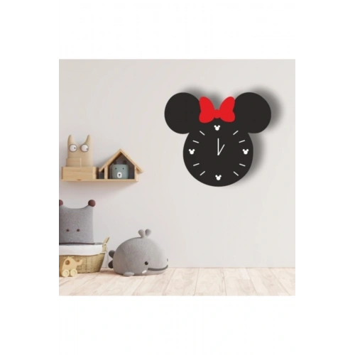 Mickey Mouse Ahşap Duvar Saati 50 x 41