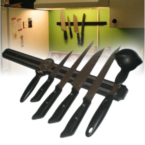 Mıknatıslı Paslanmaz Duvar Bıçak Askısı Standı 55 Cm Aparat (5365)