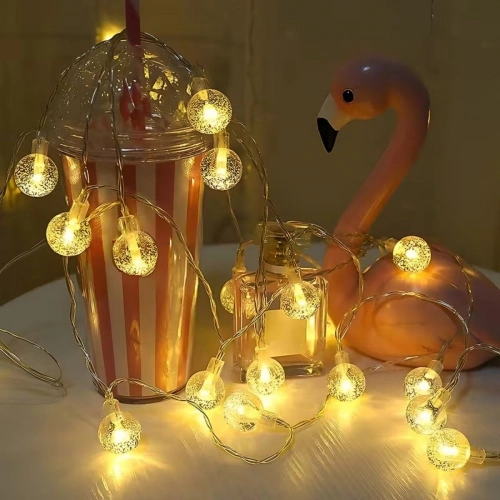 Mini Boncuk Detaylı 3.5 Metre USB LED Işık – 20 LED’li Dekoratif Ortam Aydınlatması