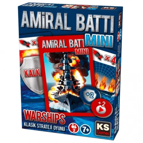 Mini Cep Boy Amiral Battı Oyun Seti 1 Adet