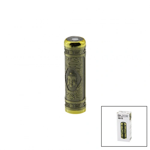 MİNİ CEP MODEL  GÜNLÜK SIFIR SAKAL KESME TRAŞ MAKİNESİ USB ŞARJLI BASKILI METAL GÖVDE 3W 500mAh (5365)