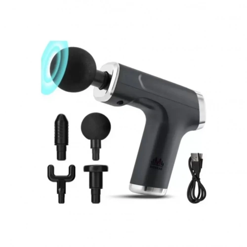 Mini Profesyonel Şarjlı Masaj Aleti 4 Başlıklı KH-800 (5365)
