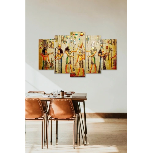 Mısır Yapıtlar 5 Parçalı Mdf Tablo 60 x 100