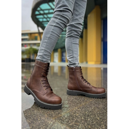 MN009 - CST Military Mens Boot COFFEE