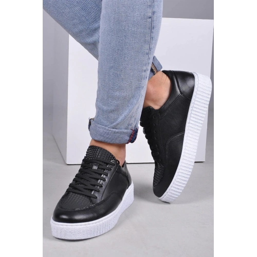 MN017 - FBT Pyramid Mens Shoes BLACK