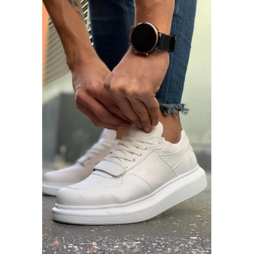 MN073 - CBT Flatline Mens Shoes WHITE