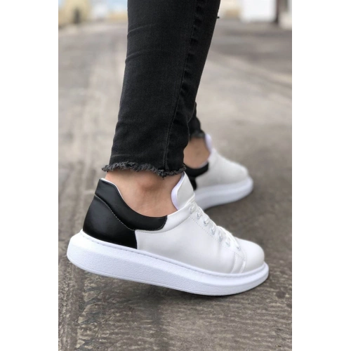 MN256 - CBT Estrella Erkek Ayakkabı BEYAZ/SIYAH