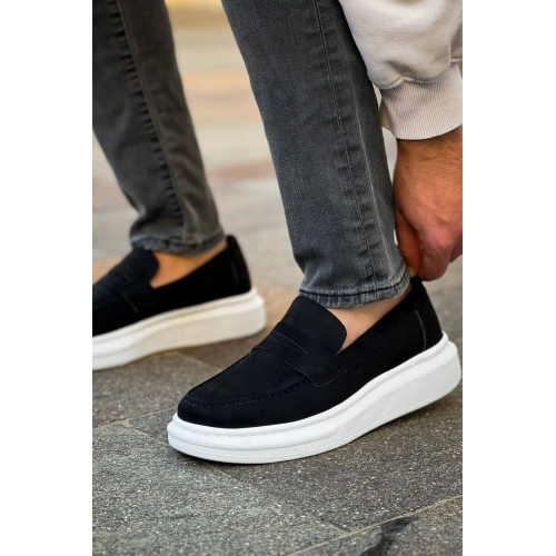 MN615 - Lüx Süet Erkek Ayakkabı SIYAH