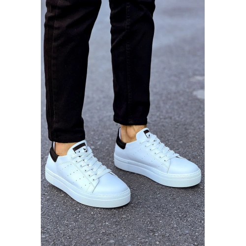 MN983 - CBT Tennis Mens Shoes WHITE/BLACK