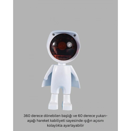 Modern 360° Başlıklı Astronot Gece Lambası