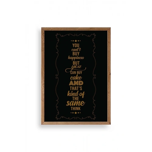 Modern Ahşap Çerçeveli Tablo 17 x 23