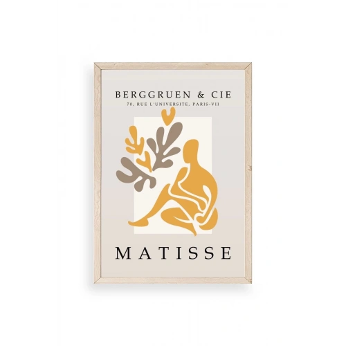 Modern Ahşap Çerçeveli Tablo 17 x 23