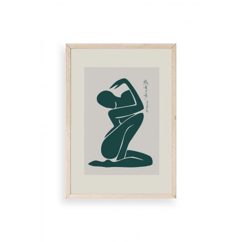 Modern Ahşap Çerçeveli Tablo 17 x 23