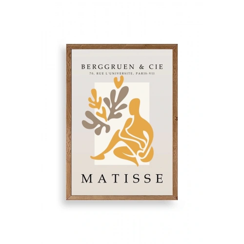 Modern Ahşap Çerçeveli Tablo 17 x 23