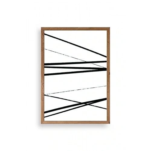 Modern Ahşap Çerçeveli Tablo 17 x 23