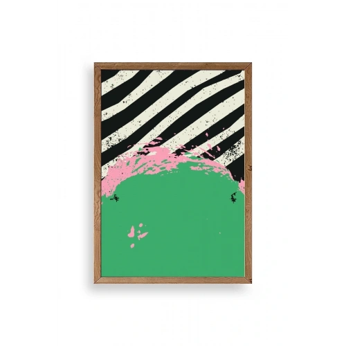 Modern Ahşap Çerçeveli Tablo 17 x 23