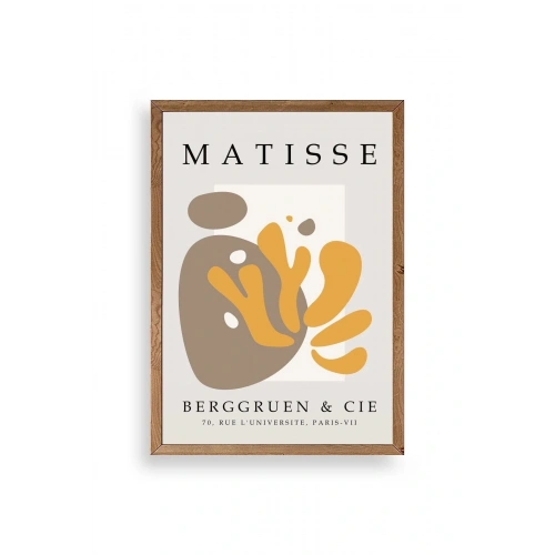 Modern Ahşap Çerçeveli Tablo 17 x 23