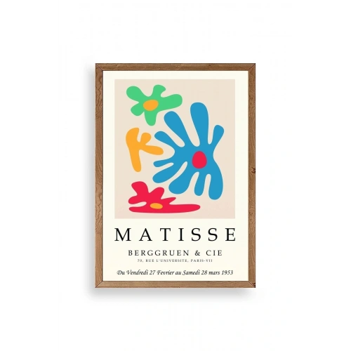 Modern Ahşap Çerçeveli Tablo 17 x 23