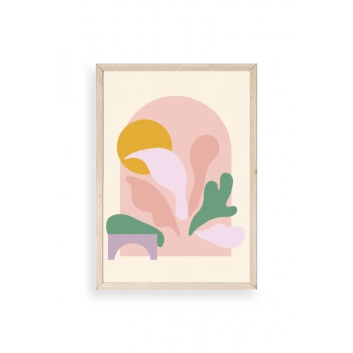 Modern Ahşap Çerçeveli Tablo 17 x 23