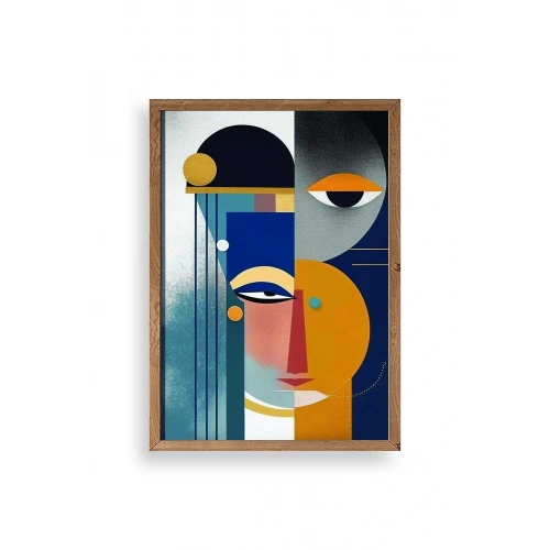 Modern Ahşap Çerçeveli Tablo 17 x 23