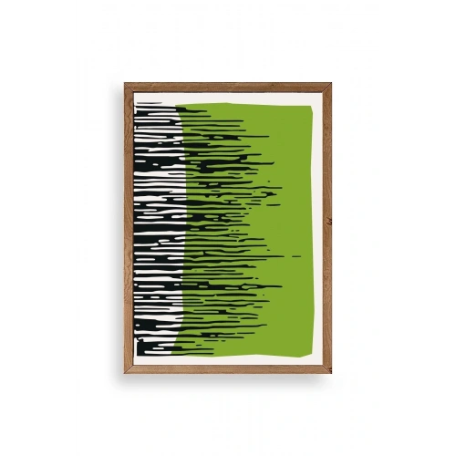 Modern Ahşap Çerçeveli Tablo 17 x 23